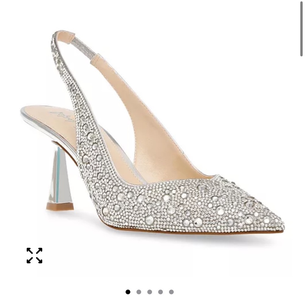 Betsey Johnson Silver Clark Heels